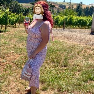 Mimi Chica Pink Floral Dress